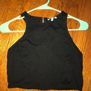 Black crop top